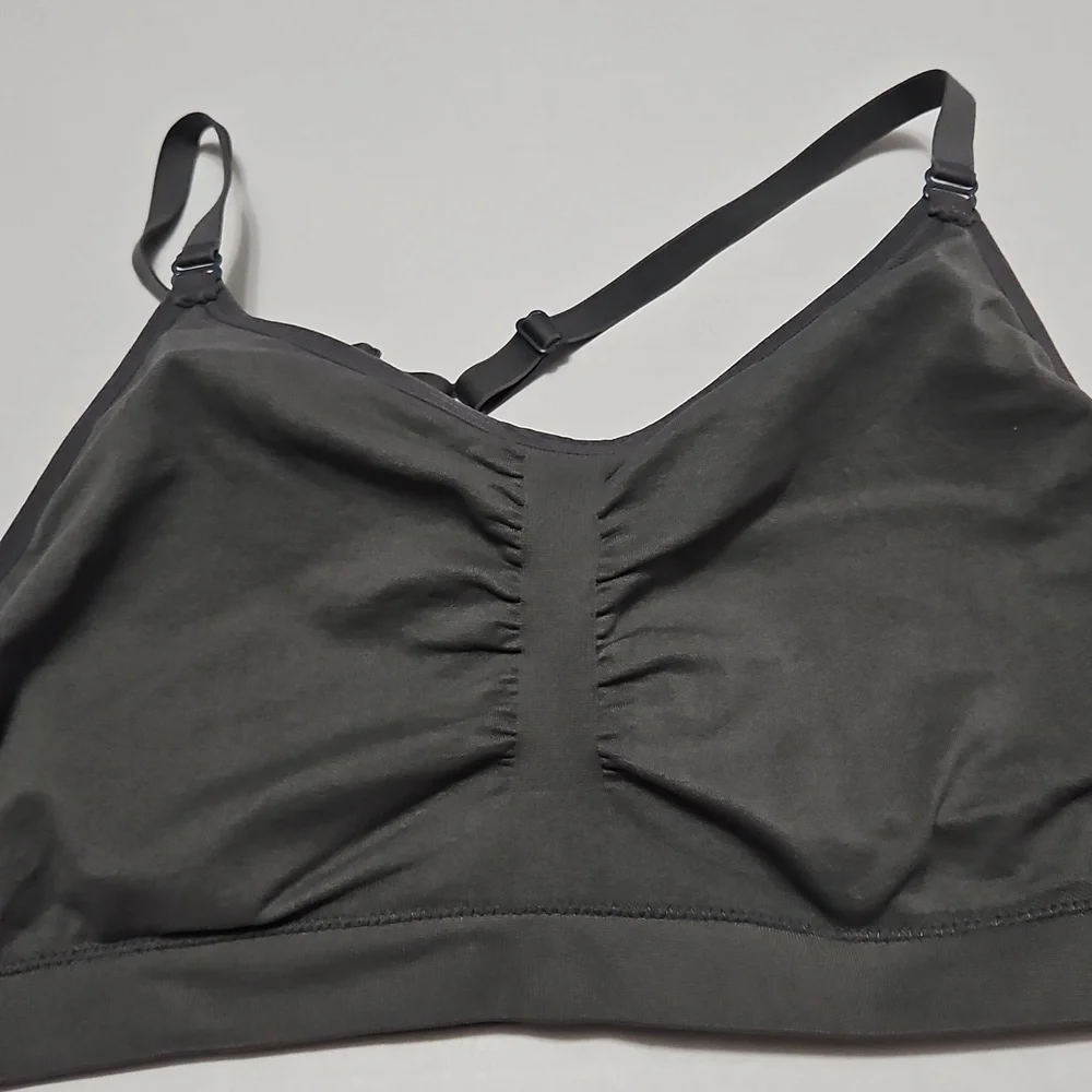 Ryka Women's Gray Sports Bra W/Removable Pads Adjustable Straps Size XL - Picture 5 of 8